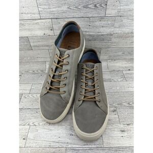 Sperry STS22187 Mens Size 10 Gray Leather Lace Up Casual Sneakers Shoes